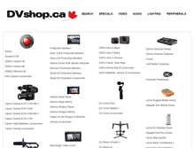 Tablet Screenshot of dvshop.ca
